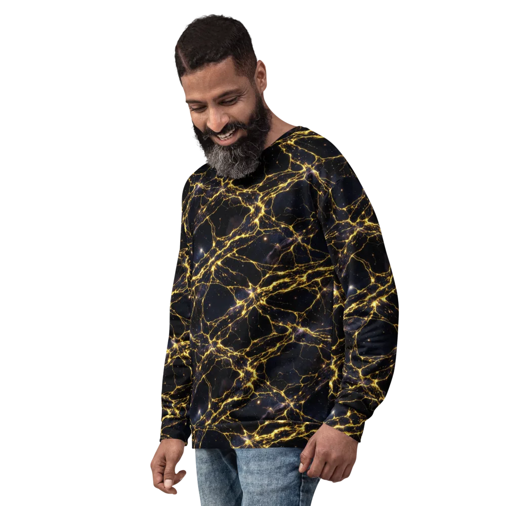 Solar Veins on Sweatshirt — Left Front