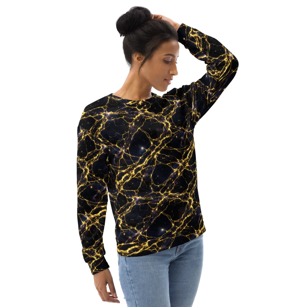 Solar Veins on Sweatshirt — Right Front