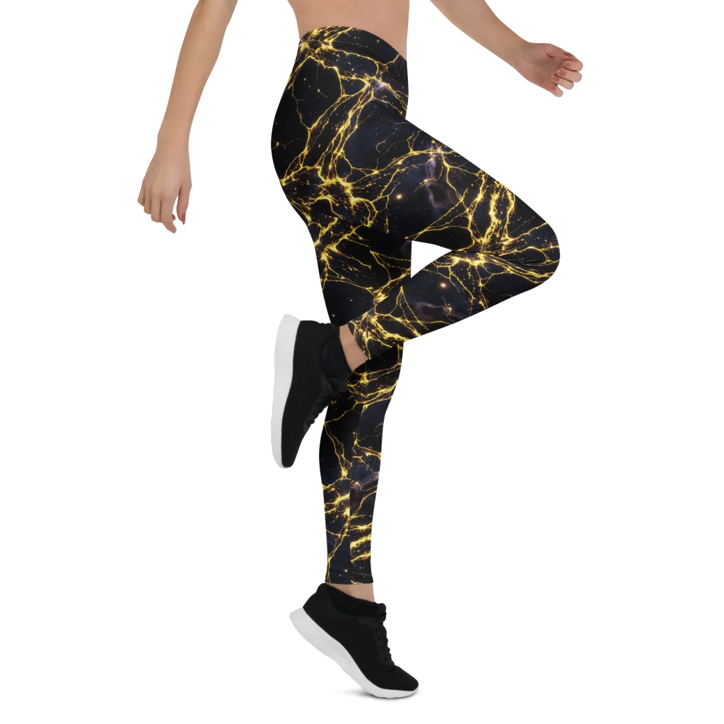 Solar Veins on Leggings — Right