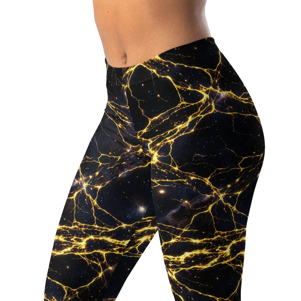 Solar Veins on Leggings — Left Front