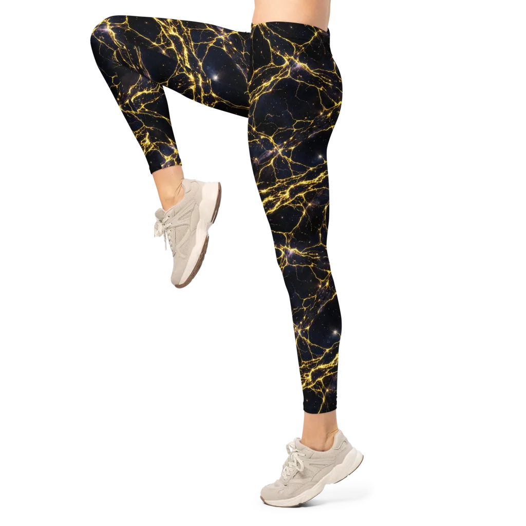 Solar Veins on Leggings — Left