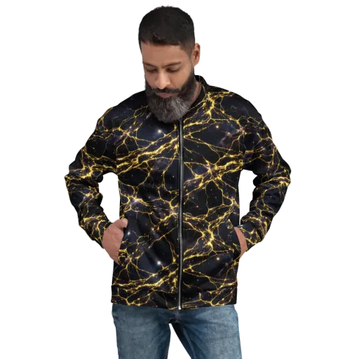 Solar Veins on a Bomber Jacket