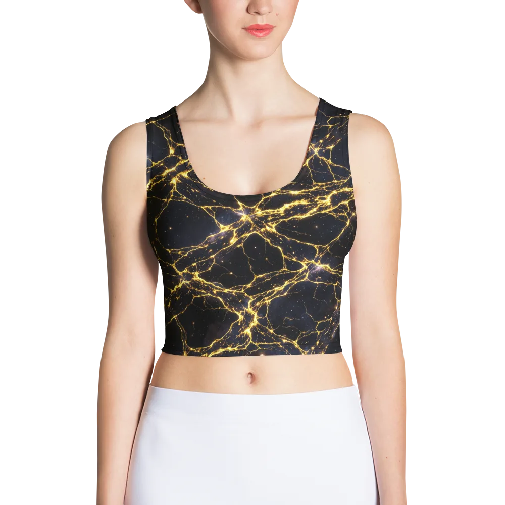 Solar Veins on Crop Top — Front