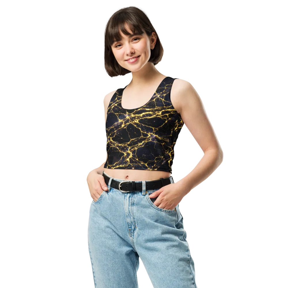 Solar Veins on Crop Top — Front