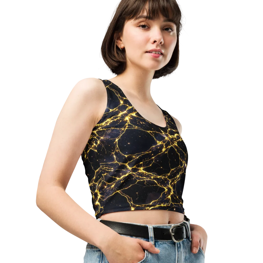 Solar Veins on Crop Top — Right Front
