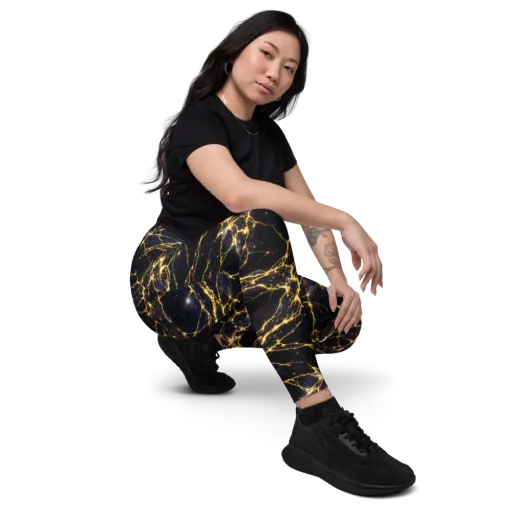 Solar Veins on a Leggings with Pockets