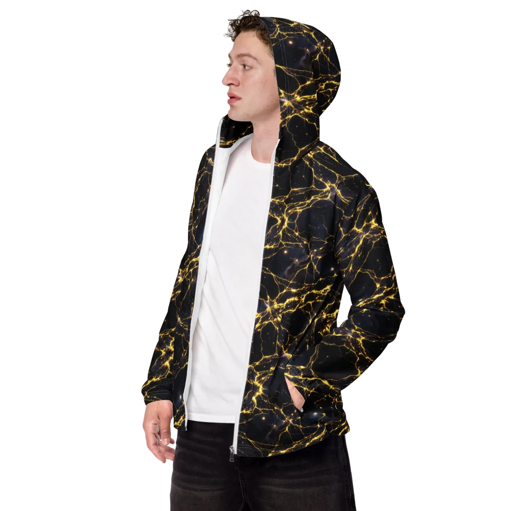 Solar Veins on Men's Windbreaker — Left Front