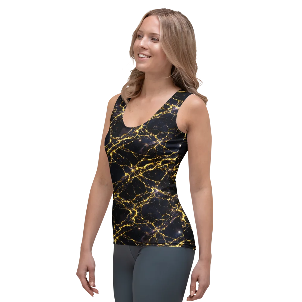 Solar Veins on Women's Tank Top — Left Front