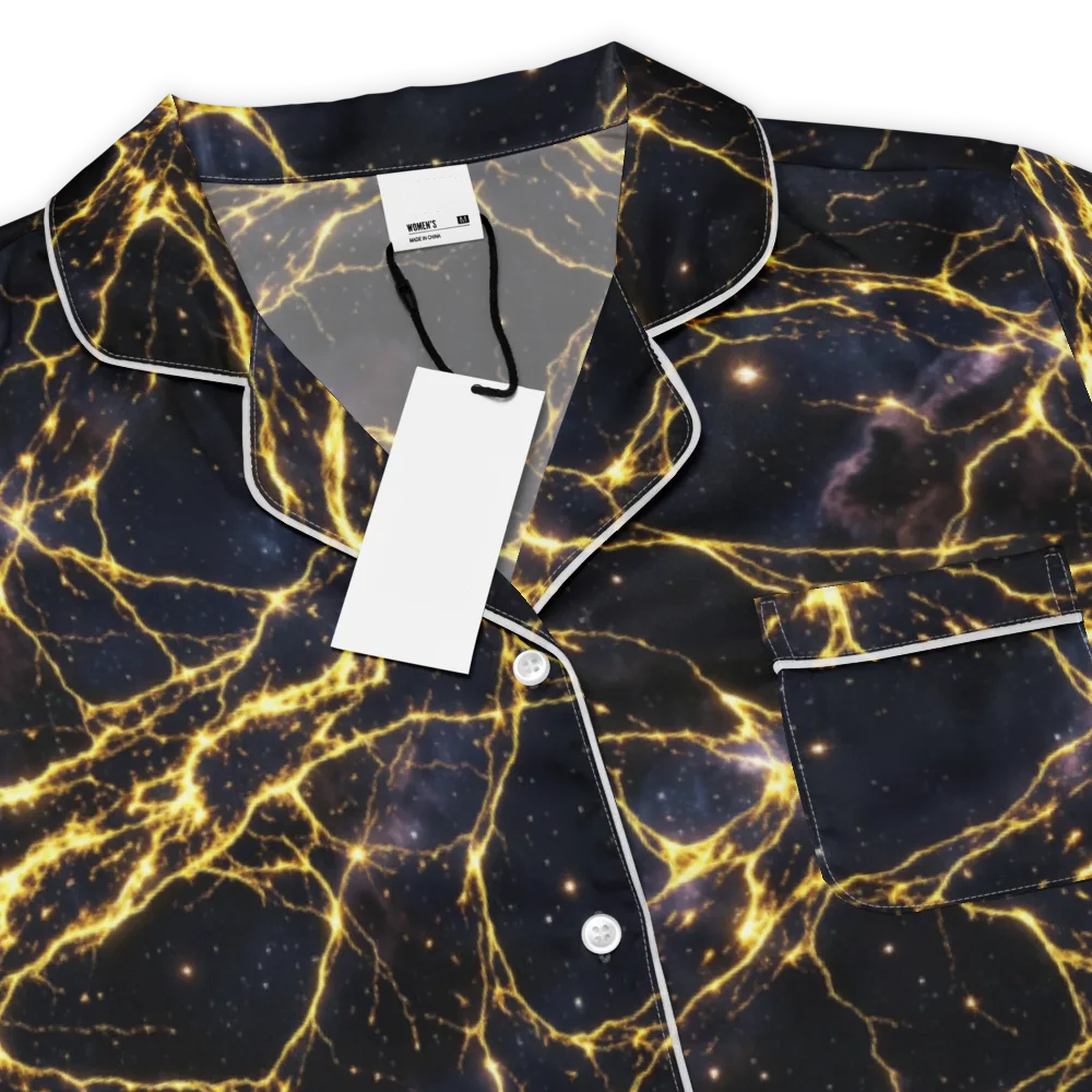 Solar Veins on Women's Short Sleeve Pajama Top — Product details