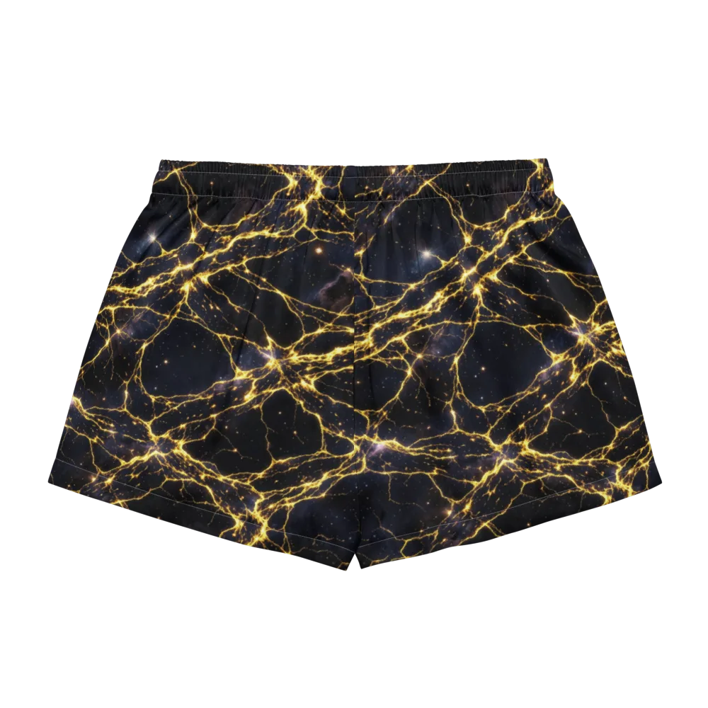 Solar Veins on Women's Pajama Shorts — Back