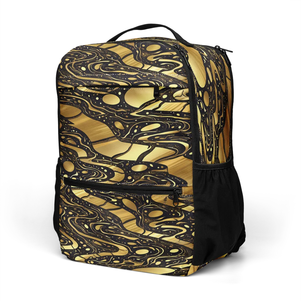 Gilded Vortex on Utility Backpack — Left Front
