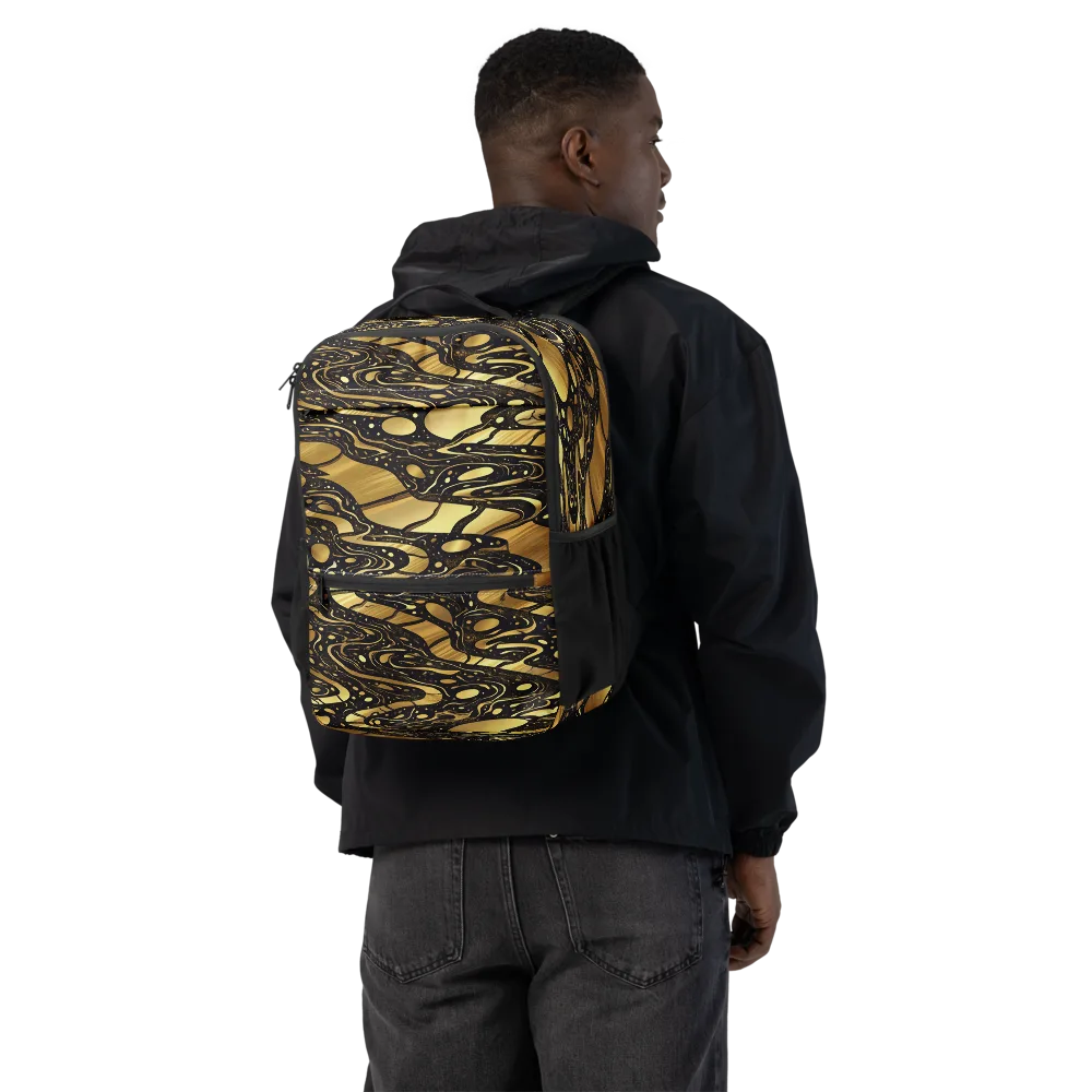Gilded Vortex on Utility Backpack — Back