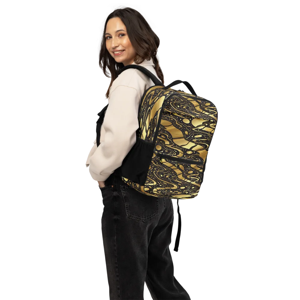 Gilded Vortex on Utility Backpack — Back