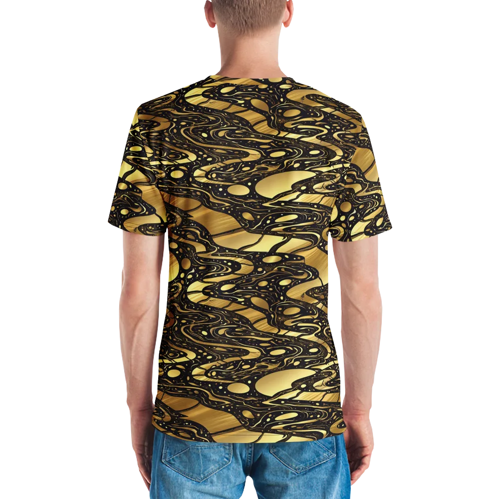 Gilded Vortex on Men's Crew Neck T-Shirt — Back
