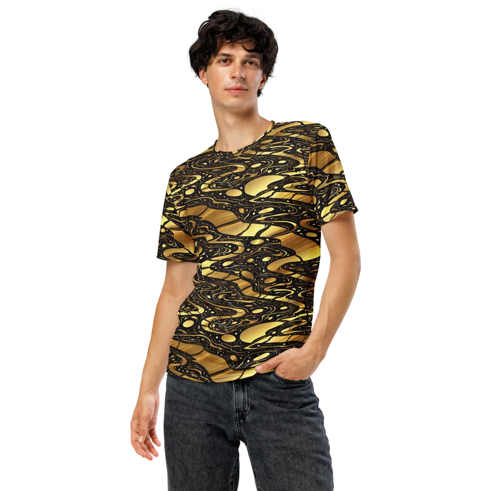 Gilded Vortex on Men's Crew Neck T-Shirt — Front