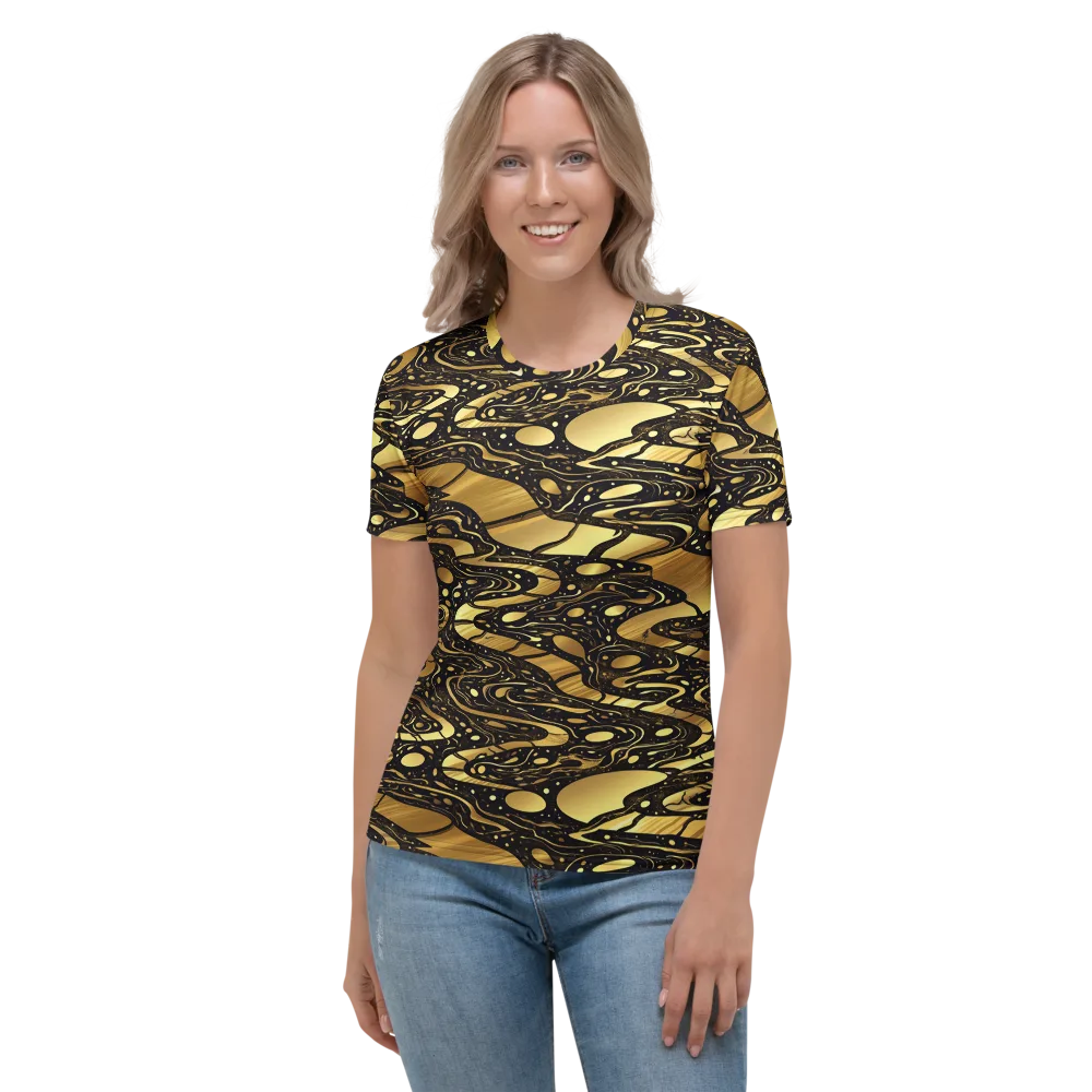 Gilded Vortex on Women's Crew Neck T-Shirt — Front