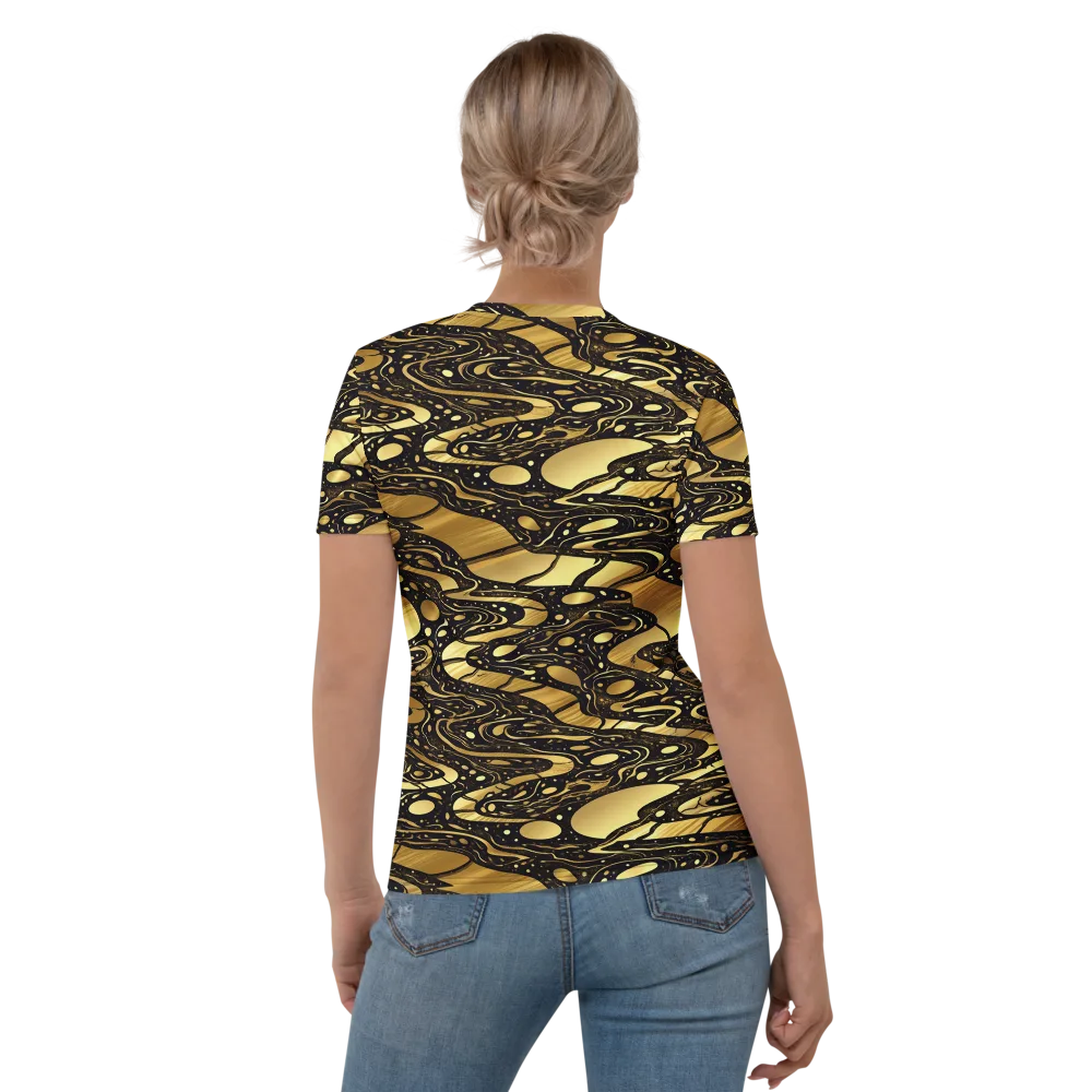 Gilded Vortex on Women's Crew Neck T-Shirt — Back