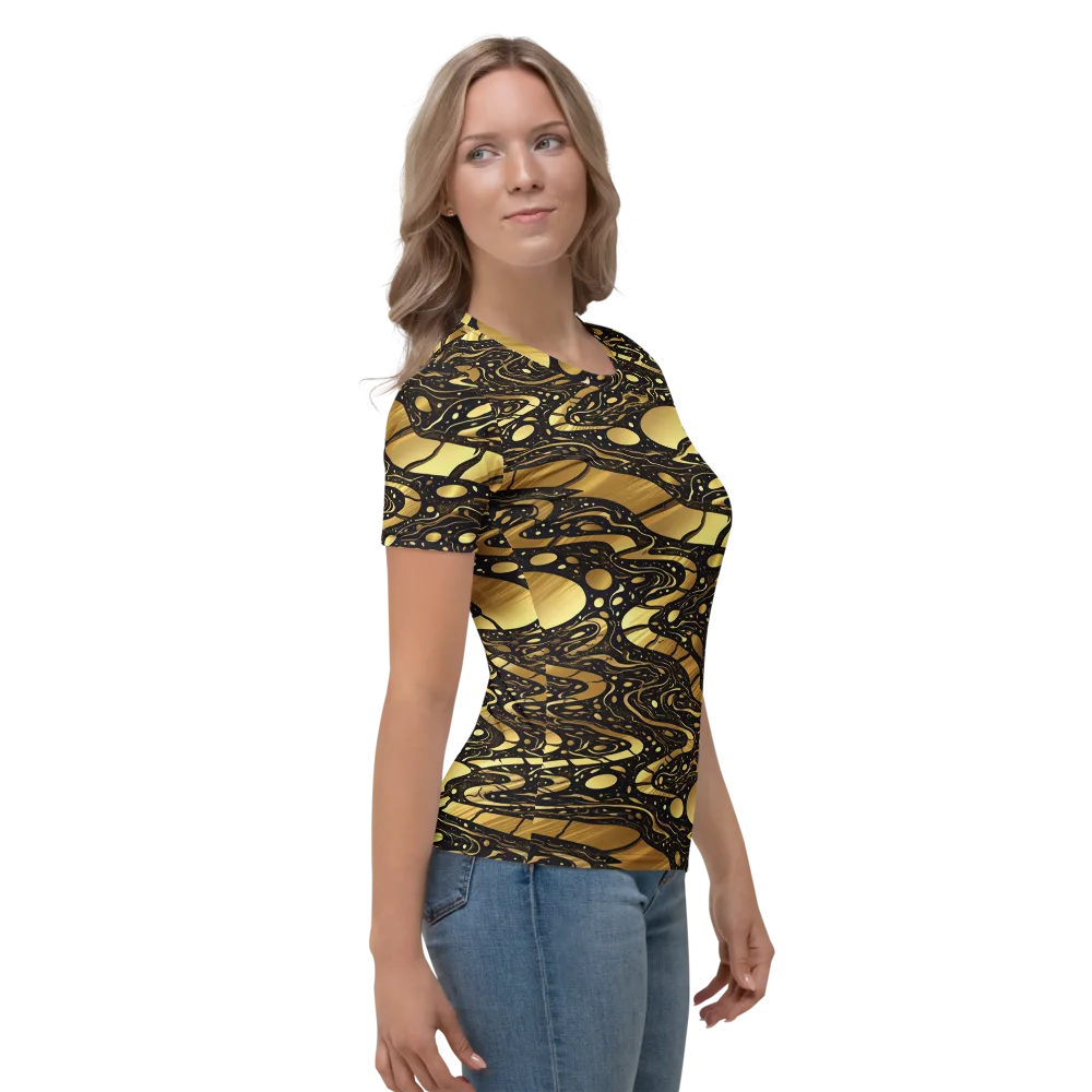 Gilded Vortex on Women's Crew Neck T-Shirt — Right