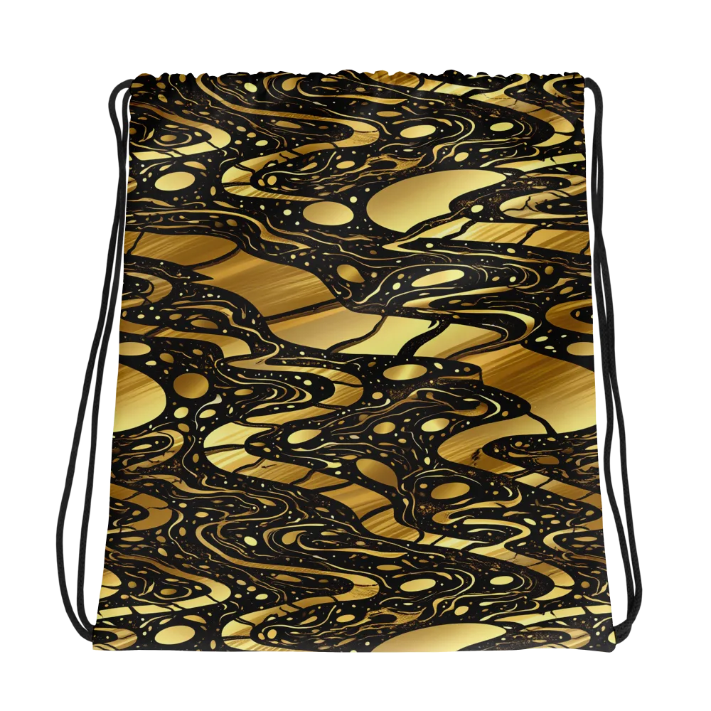 Gilded Vortex on Drawstring Bag — Photo