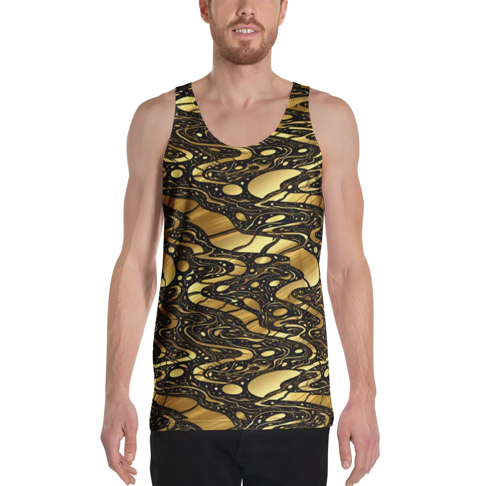 Gilded Vortex on Men's Tank Top — Front
