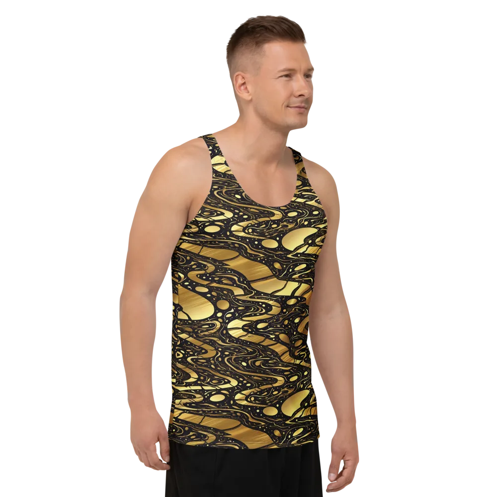 Gilded Vortex on Men's Tank Top — Right Front
