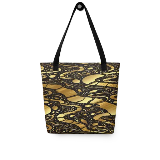 Gilded Vortex on a Tote Bag