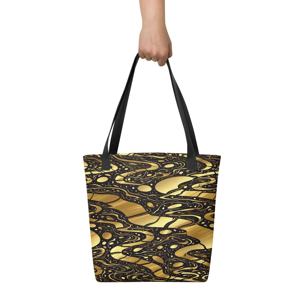 Gilded Vortex on Tote Bag — Front