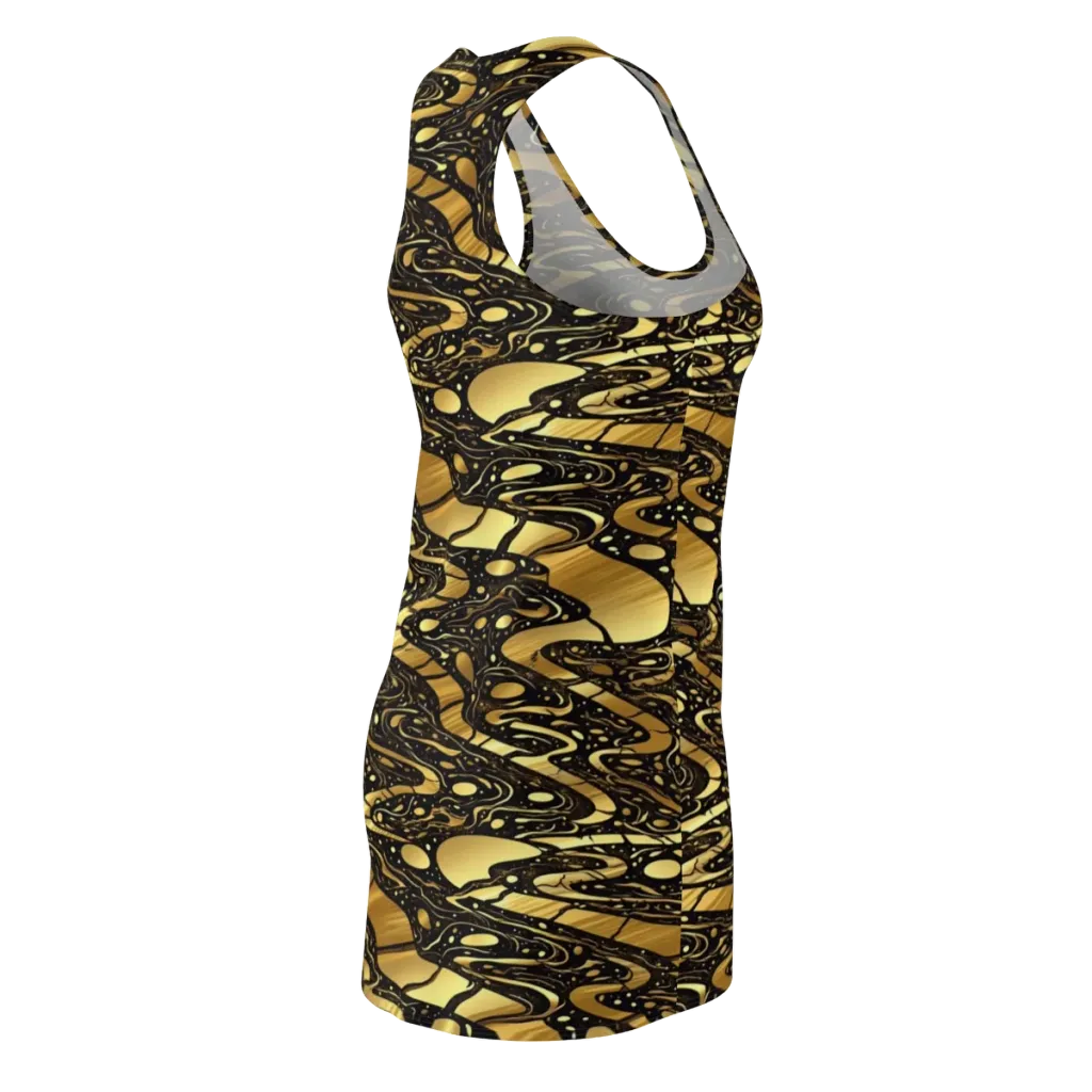 Gilded Vortex on Racerback Dress — Back Side