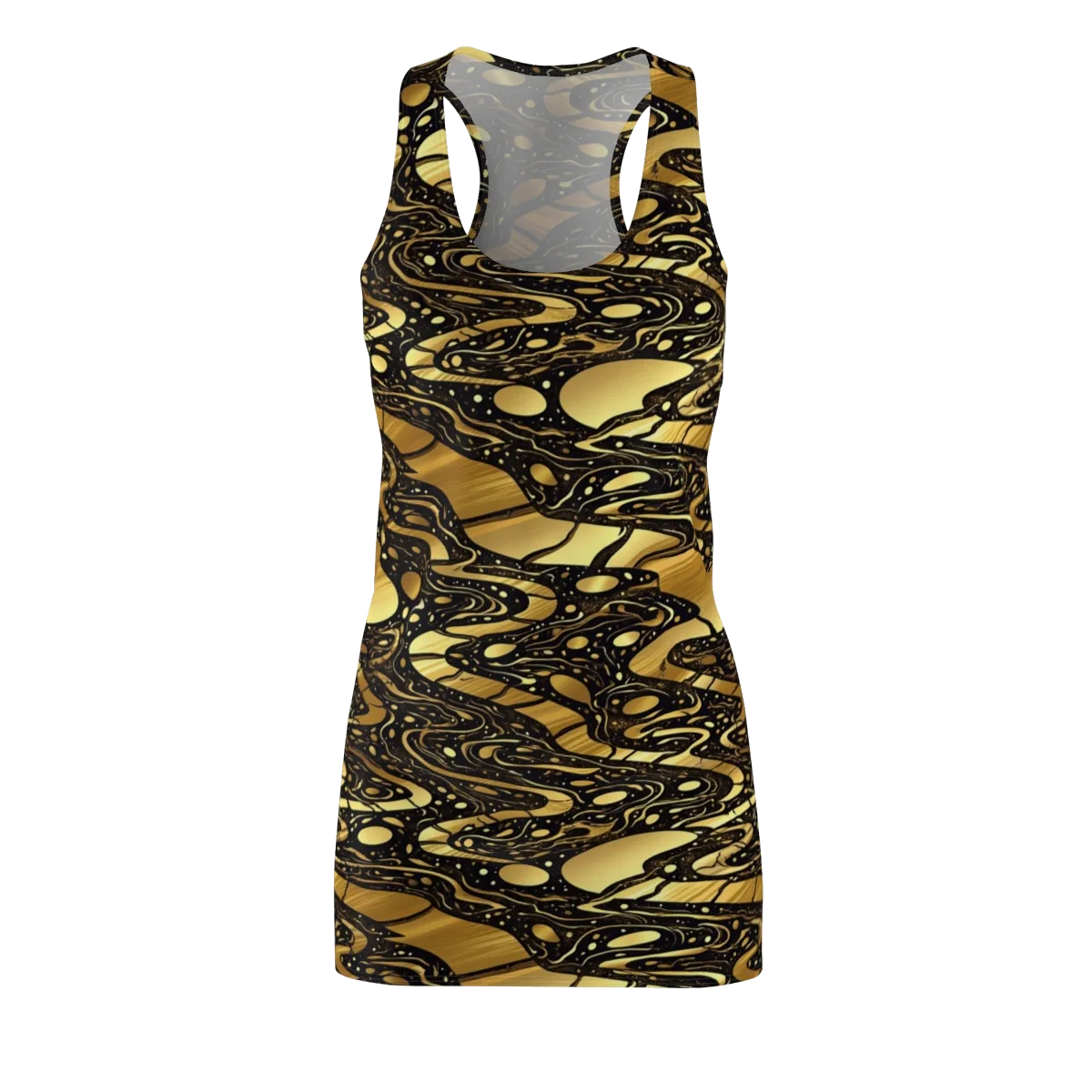 Gilded Vortex on Racerback Dress — Front