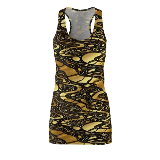 Gilded Vortex on a Racerback Dress