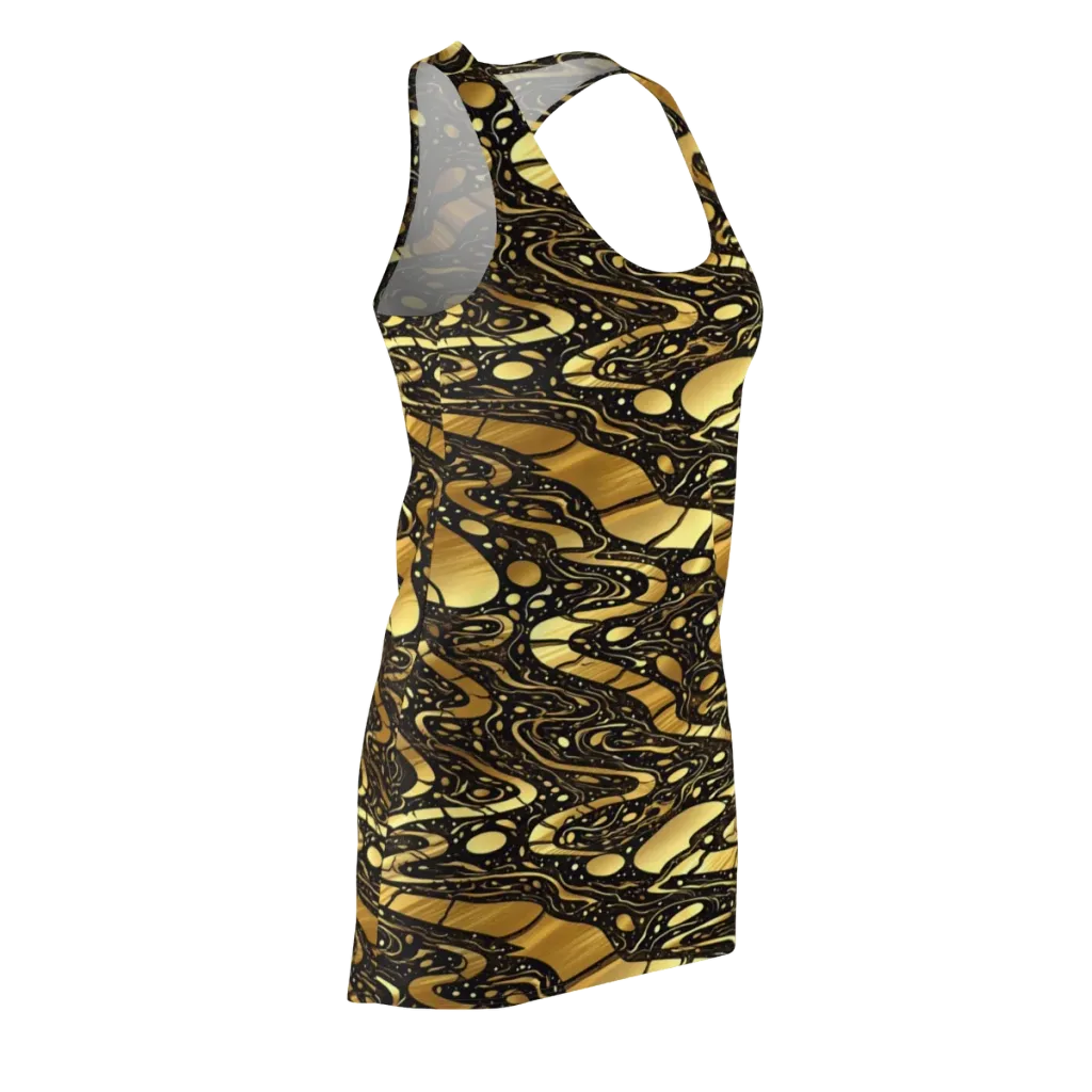 Gilded Vortex on Racerback Dress — Front Side