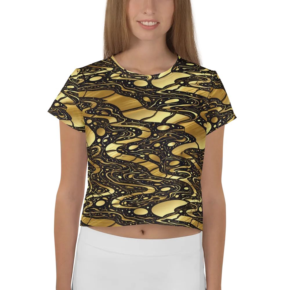 Gilded Vortex on Crop Tee — Front