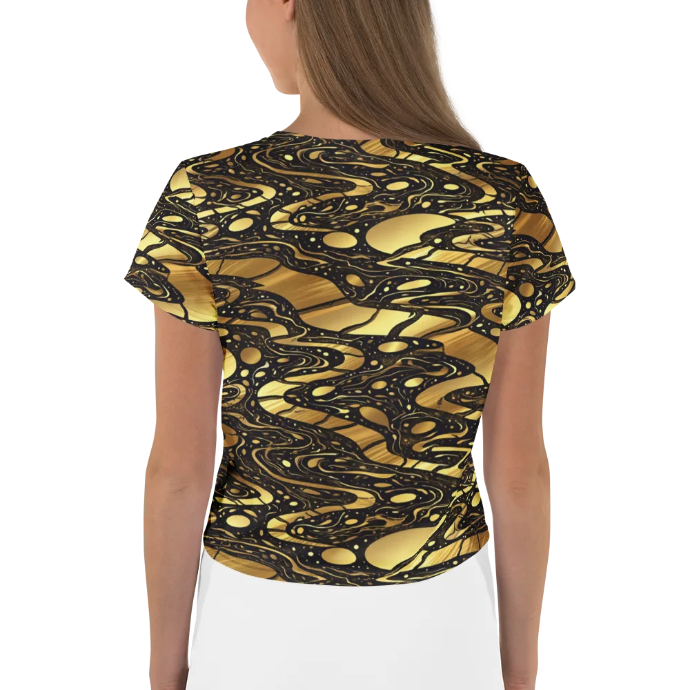 Gilded Vortex on Crop Tee — Back