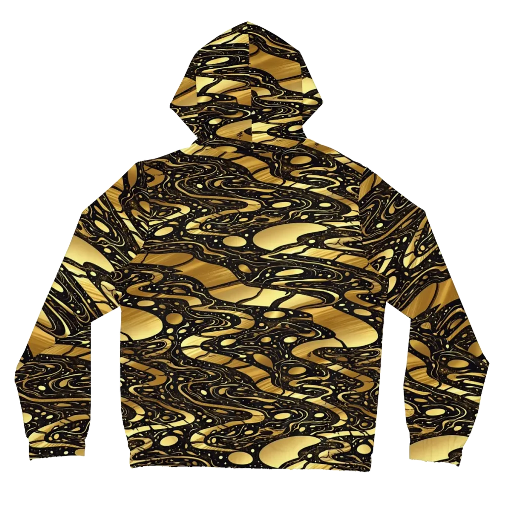 Gilded Vortex on Women's Full-Zip Hoodie — Back