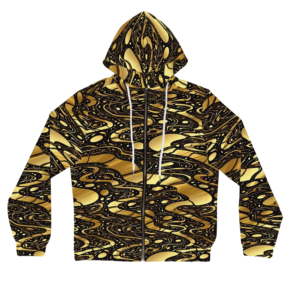 Gilded Vortex on Women's Full-Zip Hoodie — Front