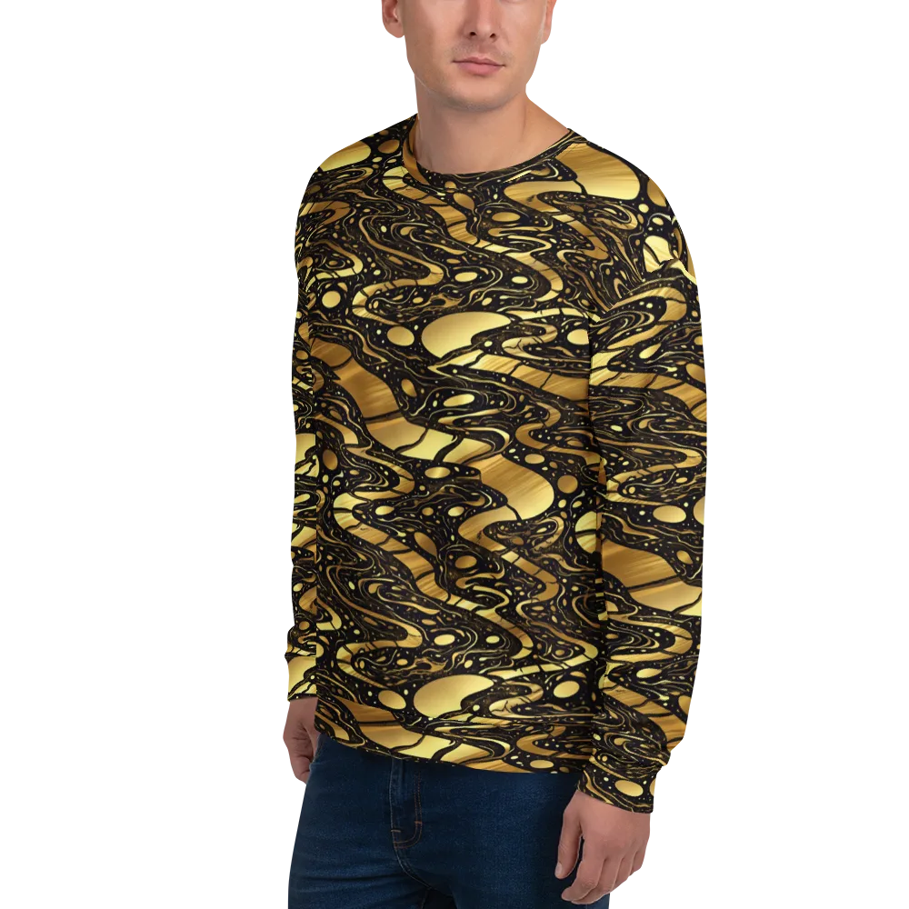 Gilded Vortex on Sweatshirt — Left Front