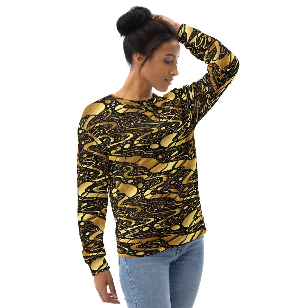 Gilded Vortex on Sweatshirt — Right Front