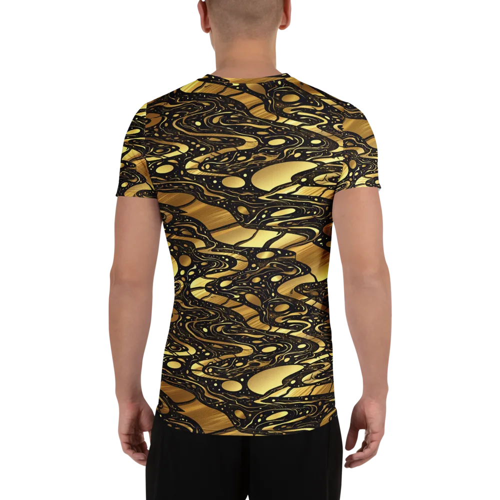 Gilded Vortex on Men's Athletic T-Shirt — Back