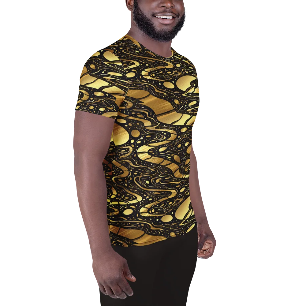 Gilded Vortex on Men's Athletic T-Shirt — Right