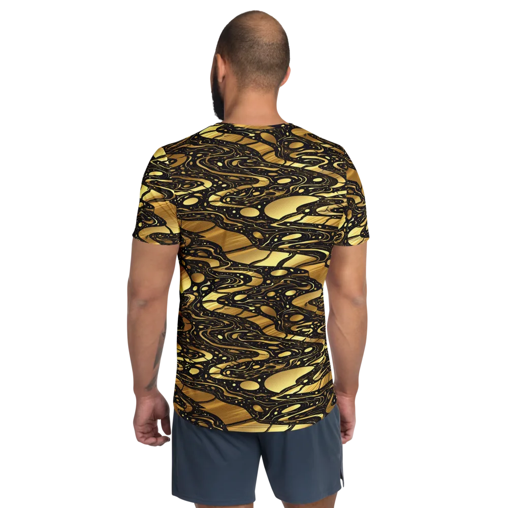 Gilded Vortex on Men's Athletic T-Shirt — Back