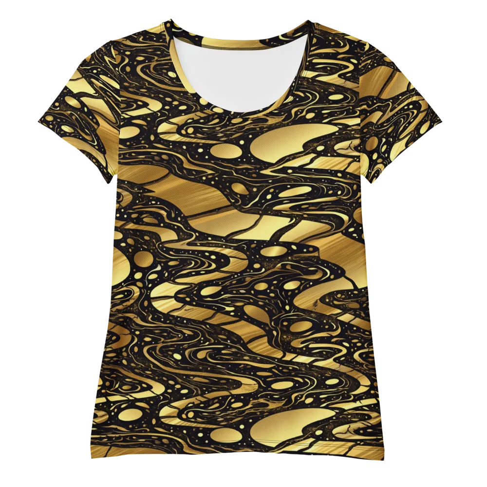 Gilded Vortex on Women's Athletic T-Shirt — Front