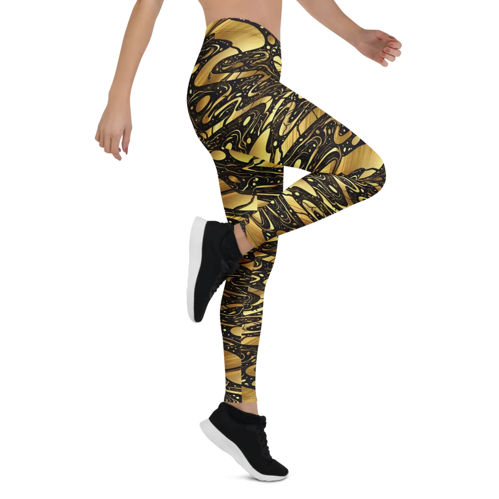 Gilded Vortex on Leggings — Right
