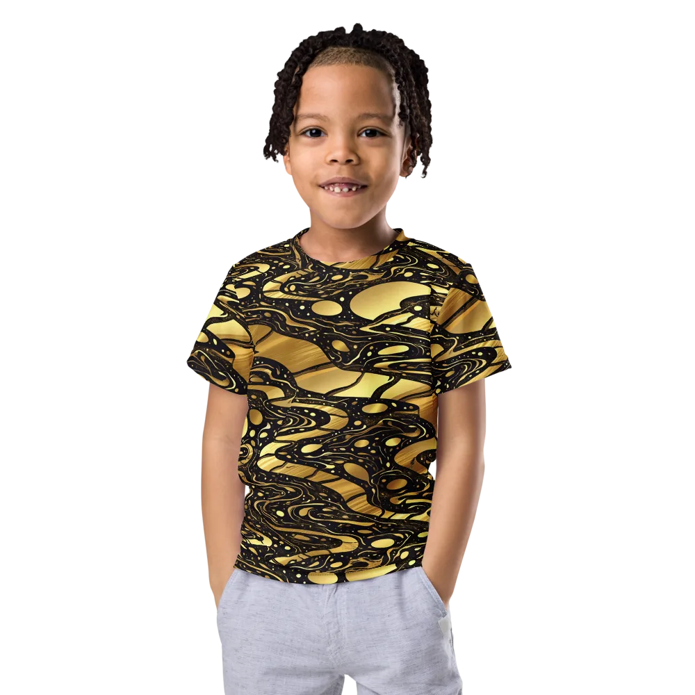 Gilded Vortex on Kids Crew Neck T-Shirt — Front