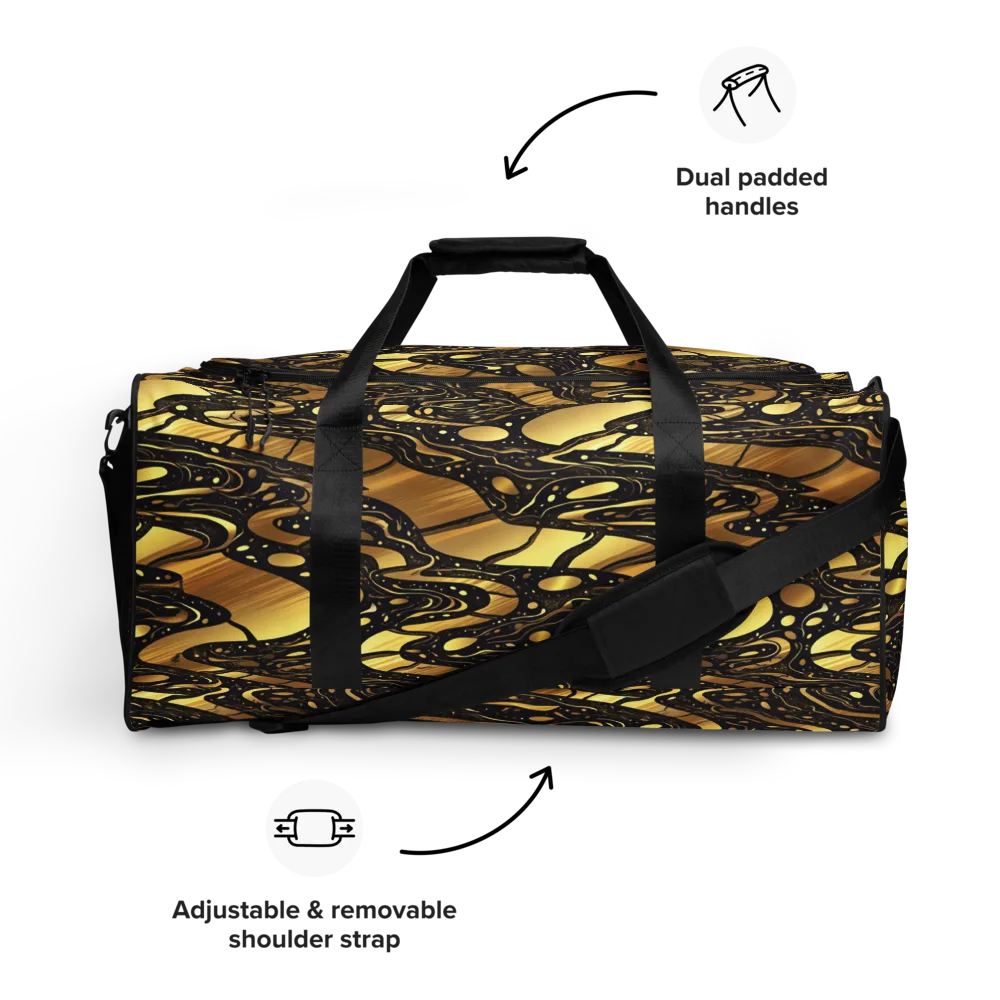Gilded Vortex on Duffle Bag — Front