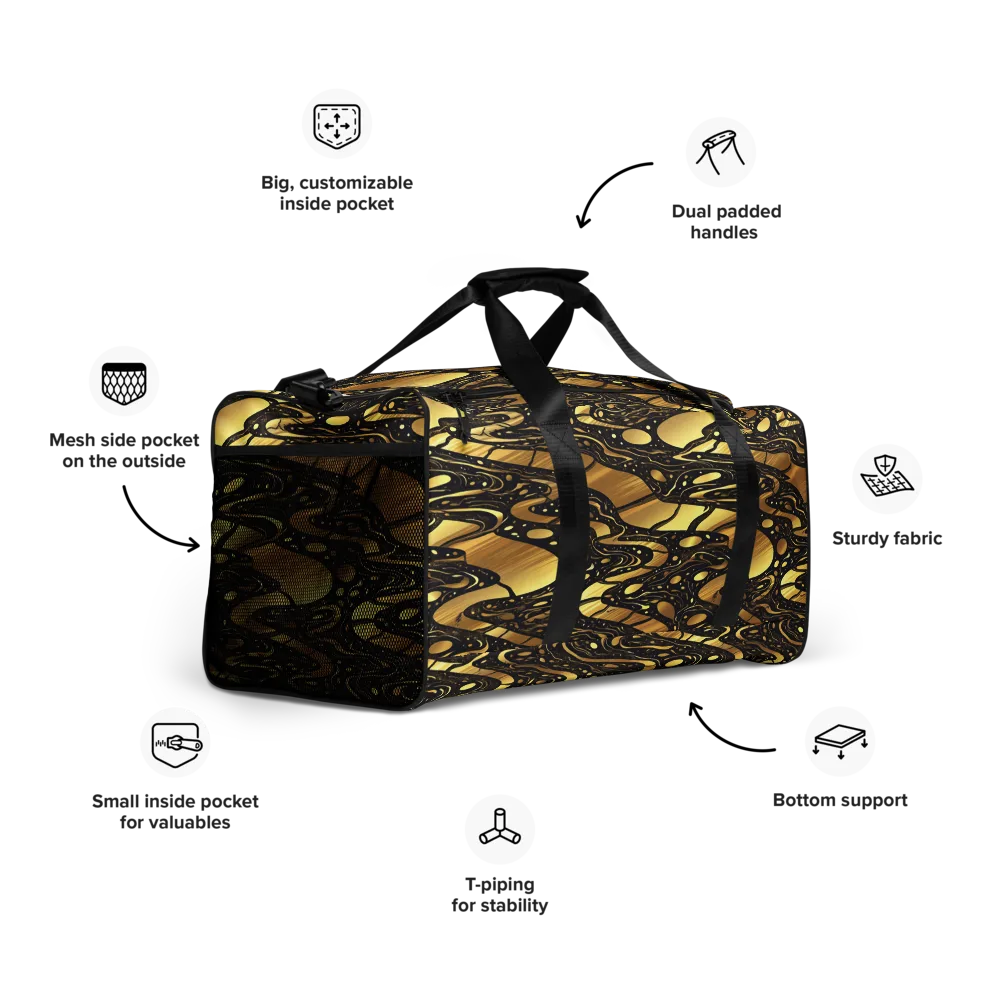 Gilded Vortex on Duffle Bag — Right Front