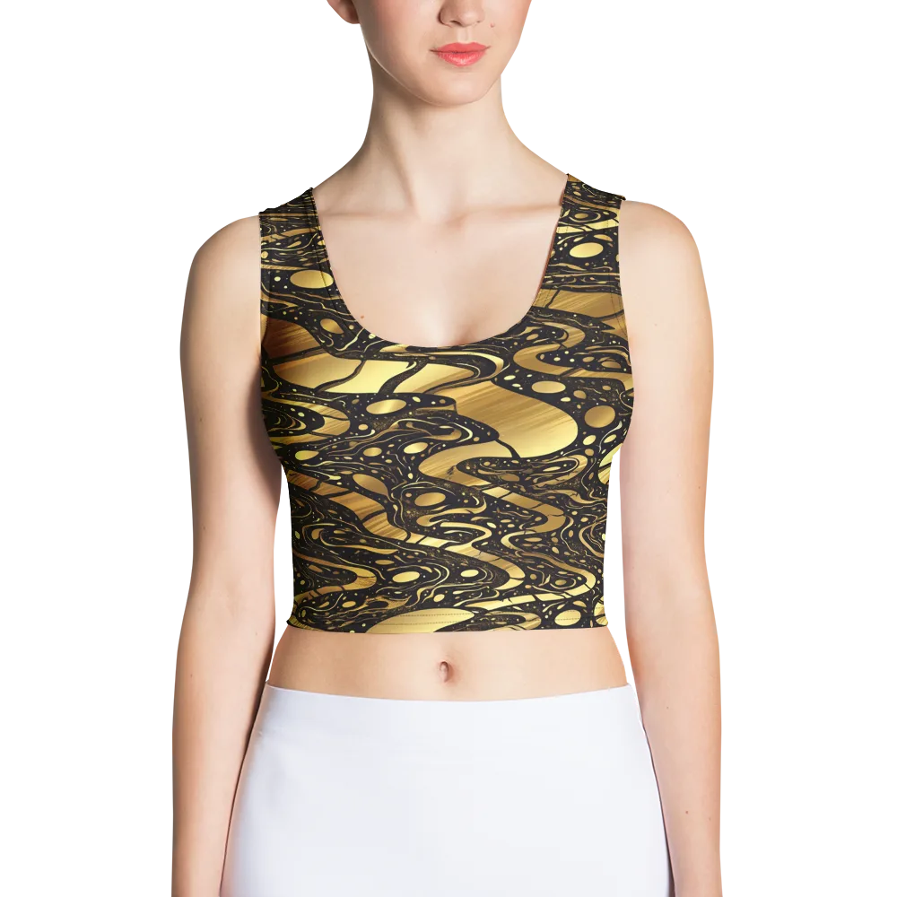 Gilded Vortex on Crop Top — Front