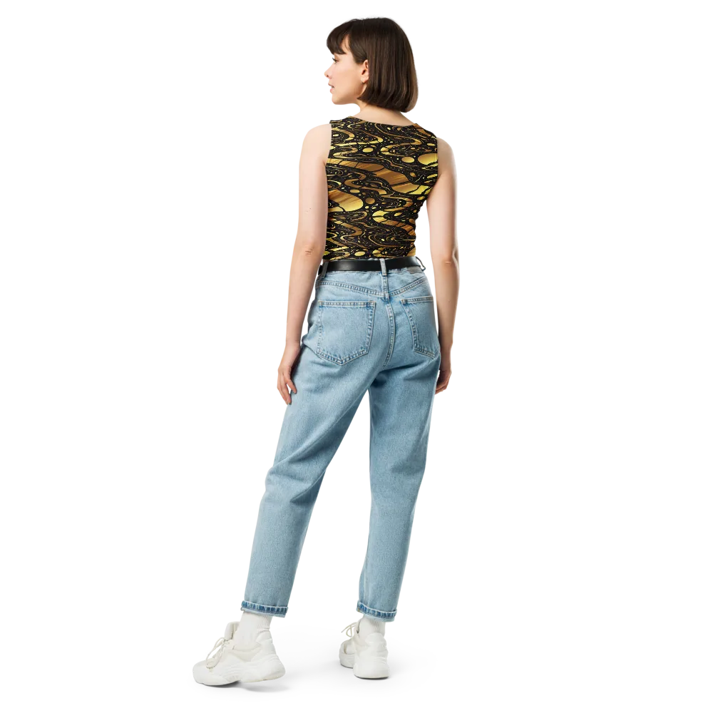 Gilded Vortex on Crop Top — Back