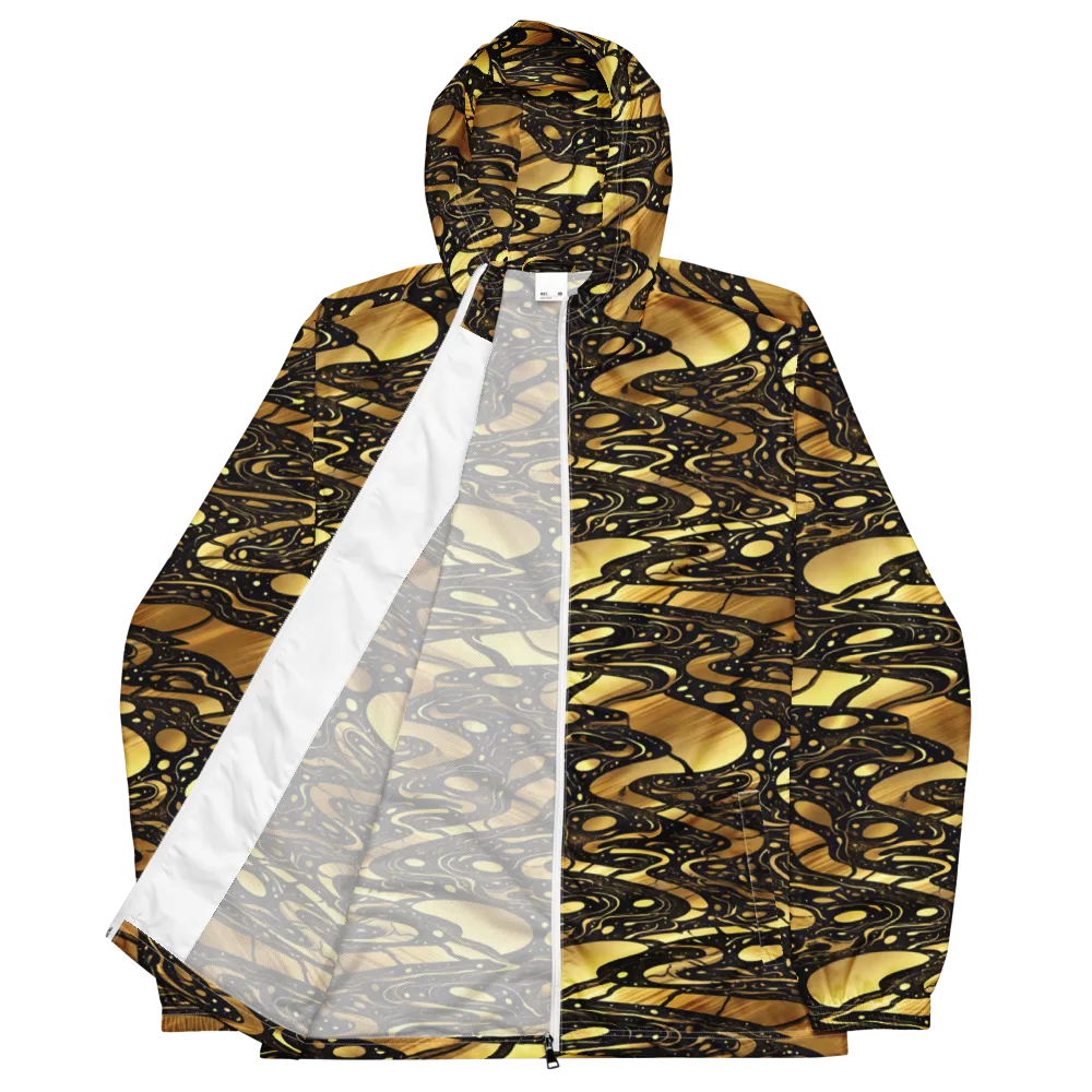 Gilded Vortex on Men's Windbreaker — Front