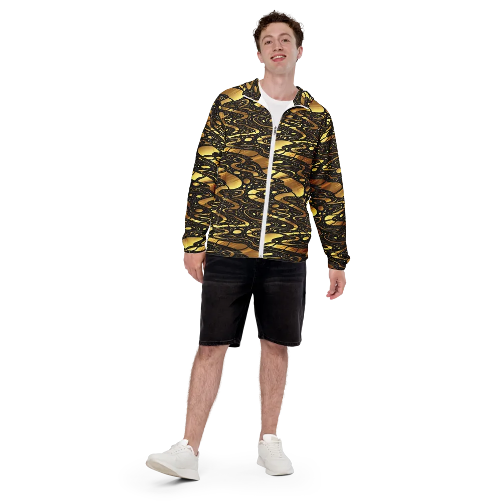 Gilded Vortex on Men's Windbreaker — Front