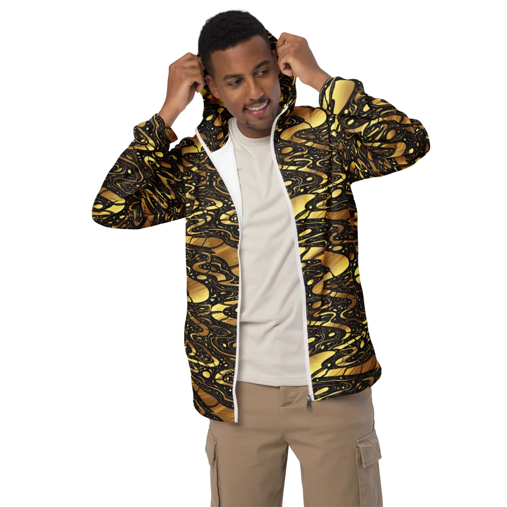 Gilded Vortex on Men's Windbreaker — Front